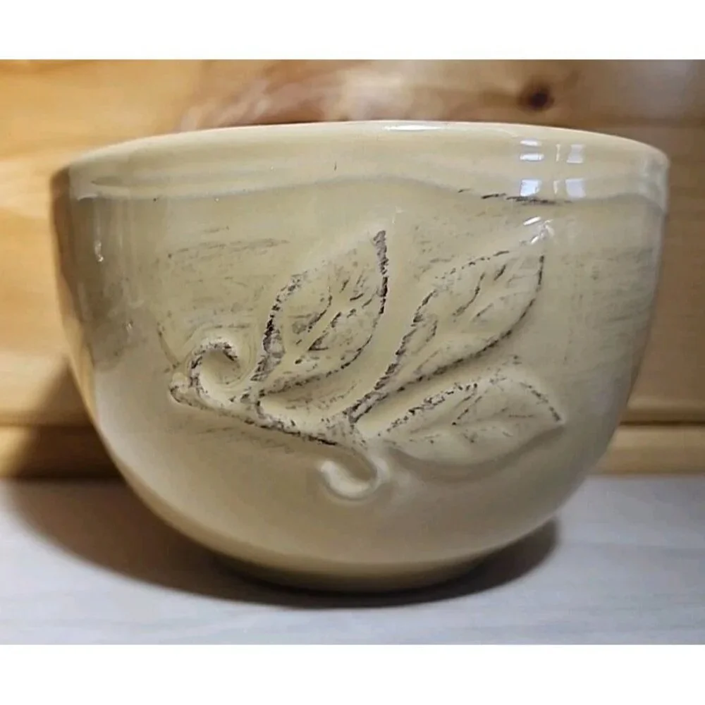 Soup Cereal Bowls Le Gourmet Chef Yellow Leaves